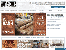 Tablet Screenshot of huckfinnswarehouse.net